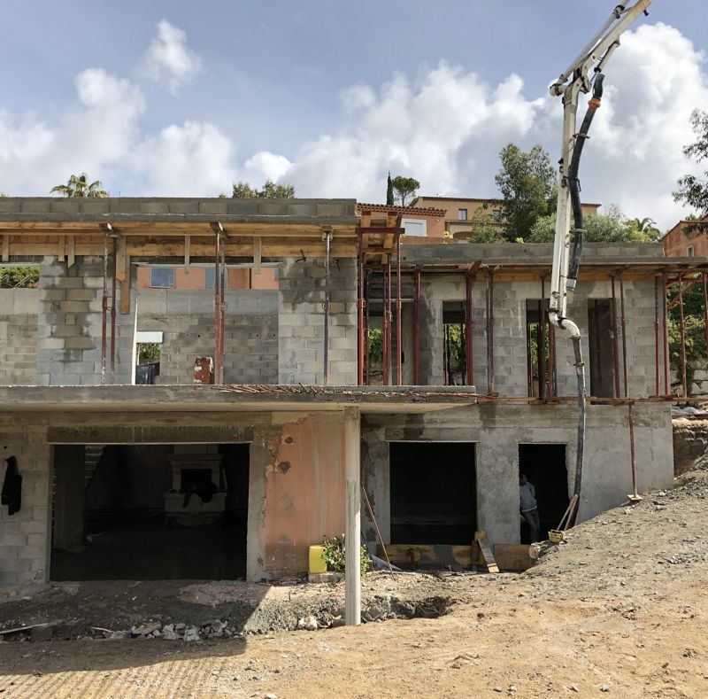 Villa en cours d'élévation